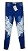 Sexy Women Denim Light Blue Skinny Jeans Crochet Lace Party Jeans Pants Trousers