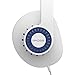 Koss KPH30iW On-Ear Headphones, in-Line Microphone and Touch Remote Control, D-Profile Design, Wired with 3.5mm Plug, White and Blue