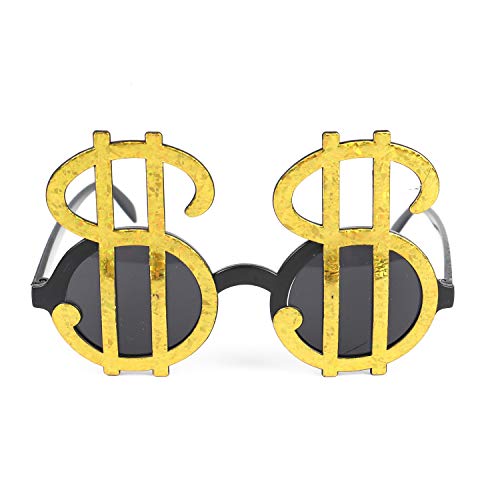 WEFOO 4 Pairs Money Dollar Signs Sunglasses Bling Fun Party Pimp Costume Novelty Glasses Party Supplies Decoration - Thumbnail 5