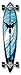 Yocaher Punked Graphic Pintail Complete Longboard Skateboard, Tsunami, 40 x 9-Inch