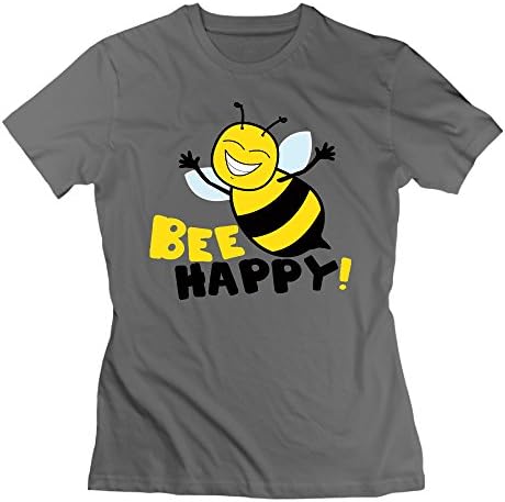Erjran Bee Gappy Women's Soft Short Sleeve T Shirt Color DeepHeather Size L