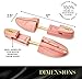 STRATTON MEN'S ADJUSTABLE SPLIT TOE CEDAR SHOE TREE - GROWN IN USA (X-Large / 11.5-13.5 US, 1-pack)