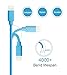 Quntis iPhone Charger Lightning Cable, 3Pack 6.5FT Lightning to USB A Cable Cord MFi Certified Compatible with iPhone Xs Max XR X 8 Plus 7 Plus 6 Plus 5s SE iPad Pro iPod Airpods and More, Blue