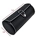 Huji Black Leatherette Portable Watch Traveler's Roll Organizer Holder Storage Bracelets Display Showcase Jewelry Case with Cushions (1 Pack, Watch Organizer)