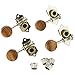 B Blesiya 4 Pieces Handcraft Open Ukulele String Tuning Pegs Acacia Knob Machine Heads 2R2L