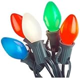 Christmas Lights Set Multi-Color Ceramic 25-Count C7