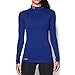Under Armour Women's ColdGear Authentics Mock, Royal/Metal, Medium