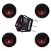 HOTSYSTEM New 5PC Car Truck Rocker Toggle LED Switch Red Light On-Off Control