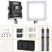 GVM 2 Packs LED Video Light, Dimmable Bi-Color, Lighting for YouTube Studio Photography, Upgrade LED Panel with LCD Screen, Video Shooting with Light Stand Kit, 480 LED Beads, 2300K-6800K, CRI 97+