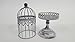 Antique Beige Small Iron Bird Cage on Standthumb 1