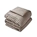 Comfort Spaces Cavoy Comforter Set - Luxe Diamond Tufting, All Season Bedding, Matching Bed Skirt, Decorative Pillows, King, Faux Silk Taupe 5 Piece