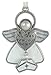 BANBERRY DESIGNS Nurse Christmas Ornament with Message Angel with Hat Charm Inscription: Nurses Heal Your Heart- Gifts for Nurses - Nurses Gifts - Nurse Angel - Nursing - Nurse Gifts