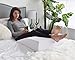Elevating Leg Rest Wedge Pillow - Memory Foam Orthopedic Bed Pillow for Leg & Back Pain - Improved Circulation & Digestive Support – Great for Recovery from Surgery or Injury - 24 x 21 x 8 inches