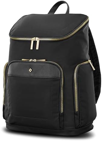 Amazon.com | Samsonite Classic Leather Backpack, Black, One  display picture 1