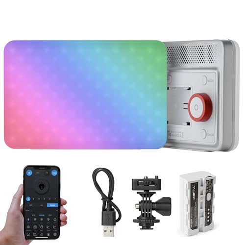 AMBITFUL Video Lighting with App Control, RGB Full Colour, 10 FX Effects, Hot Shoe Base for Photography Video Lighting Studio, CRI/TLCI 95+ (VL15C