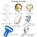 White Gold Balloon Garland Arch Kit for Party 16Ft Long Confetti Latex Balloons for Baby Shower Wedding Birthday Graduation Anniversary Party Background Decorations