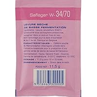 Fermentis Dry Yeast - Saflager W-34/70 (11.5 g) (Pack of 5)
