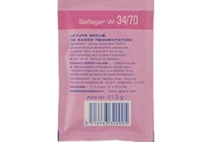 Fermentis Dry Yeast - Saflager W-34/70 (11.5 g) (Pack of 5)