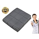 Weighted Blanket for Adults Gravity Heavy Blanket for Anxiety, ADHD, Autism Inner Layer Blanket Reduce Stress, Agitation, Insomnia, Relieve Aches Fall Asleep Faster 120lb - 250lb, 60" x 80"