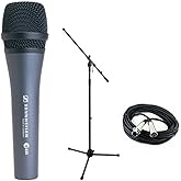 Sennheiser Micrófono vocal de mano dinámico E835 con soporte y kit de rendimiento de cable