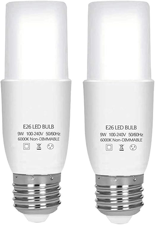 Amazon T形タイプ Led電球 E26口金 T形 60w 80w形相当 6000k昼白色 断熱材施工器具対応 全方向タイプ 一般電球 2個セット Bonzercn ホーム キッチン 通販