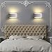 TRLIFE LED Wall Sconces, 9W 3000K Warm White Wall Sconce Lighting Plaster Modern Wall Sconce for Staircase Bedroom Living Room Hallway Porch Office Hotel (with 9W G9 LED Bulb)-01