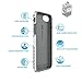 Speck Products Presidio Grip Cell Phone Case for iPhone 7 - White/Ash Grey