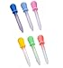Coolrunner 5ML Clear Silicone Plastic Droppers Pipettes for Candy Molds, Gummy Mold and Crafts 6pcs