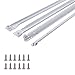 Amazon Basics Euro Bottom Mount Drawer Slides, 22 Inch, White Powder Coat, 1-Pair