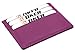 DKER Handmade Genuine Leather Unisex Slim Super Thin Card Holder With ID Card Window - Purple