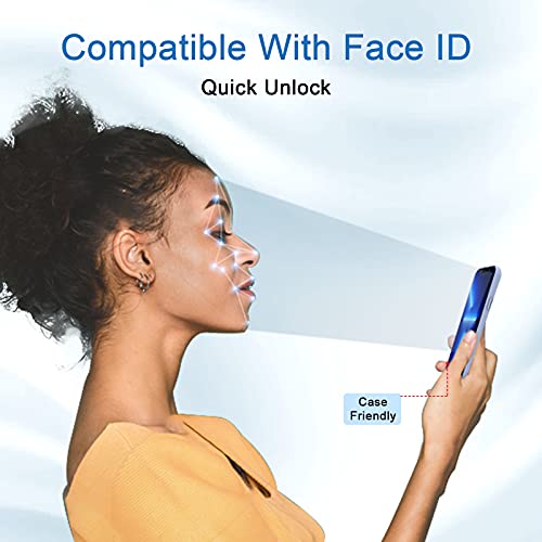 PULEN Designed for iPhone 13 Pro Max Screen Protector (2 Packs) with 2 Packs Camera Lens Protector [Automatic Alignment Tool Included], HD Clear Case Friendly 9H Hardness Tempered Glass