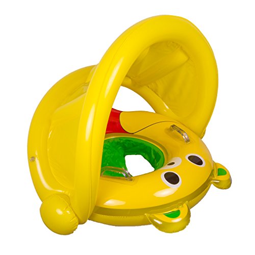 Poolmaster 81542 Learn-to-Swim Baby Bear Float Rider with Canopy