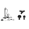Polti-Vaporetto-Smart-120-Limpiador-a-Vapor-con-Caldera-de-Alta-presion-de-4-Bar-11-Accesorios-Blanco-y-Negro-Polti