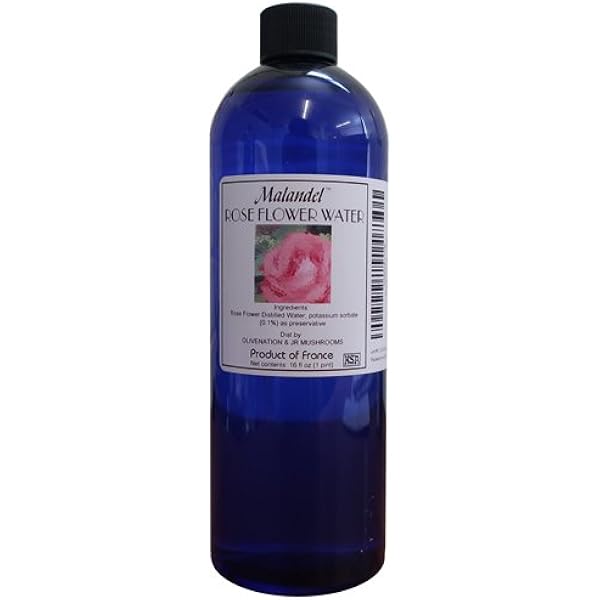Amazon Com Rose Flower Water 4 Oz Malandel Rose Flavored Flower Water Grocery Gourmet Food