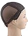 TANYAWIGS Small Black Superfine Wig Cap for Making Wigs With Adjustable Strap And Spare Combs Easy DIY Swiss Lace Perfect Fit (Small 21.5