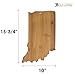 Totally Bamboo Indiana State Shaped Bamboo Serving & Cutting Board