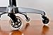 CozmoWorld Office Chair Wheels Set of 5 Universal Fit Rollerblade Type Replacement Swivel Casters -Heavy Duty Soft Rubber Wheel Safe for Hardwood Floor -No More Desk Chair Mats for Carpeted Floors