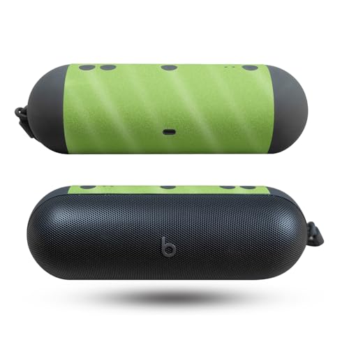 Glossy Glitter Speaker Skin Compatible with Beats Pill (2024) - Solid Lime Gree…