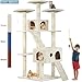 BestPet Cat Tree Cat Tower Cat Condo 72 inches Tall Multi-Level Playpen House Kitty Activity Tree Center with Funny Toys