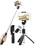 Kizen Selfie Stick Monopod with Integrated Tripod & Wireless Remote Shutter. Extendable Wireless Selfie Stick. for Apple iPhone 6