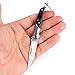 Samior 5817 Mini Slipjoint Keychain Neck Knife, 1.85” Spear Point Nick Nail Blade, Flame Pattern Acrylic Handle Dual Steel Bolsters, Little Small Folding Pockt Everyday Carry Knives, 1.6oz