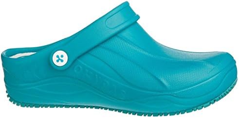 Oxypas 'Smooth' Anti-Slip, Anti-Static Clog, Suitable for Doctors, Nurses and All Medical Professionals (EU 36, Electric Green)