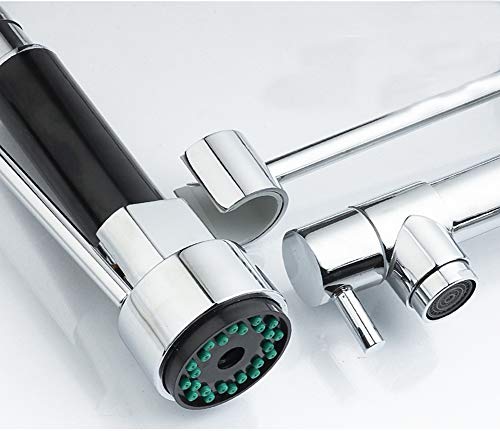 WYYSYNXB Hot and Cold Mixed Water Multifunction Sink Mixer Tap Spring Pull Kitchen Faucet Bathroom