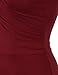 Lotusmile Cocktail Dress for Women Elegant, Summer Sexy Fitted Bodycon Swing Sundress Work Dresses,(Large Wine Red)