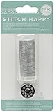 American Crafts We R Memory Keepers Stitch Happy 2 Piece Specialty Sewing Thread Metallic, Silver