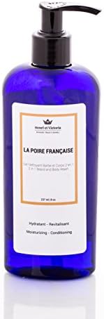 Henri et Victoria La Poire Francaise Beard Wash Body Wash For Men Hand Made | Moisturizing and soothing | 8oz