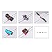 5 Pcs Silicone Gel Road Bike Mountain Bicycle Cycling Cycle Bike Phone Light Water Bottle Holder Strap Band (Black)