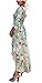 Colin Twain Women's Dovetail Flare Sleeve Beach Bosnia Printing Maxi Dresses