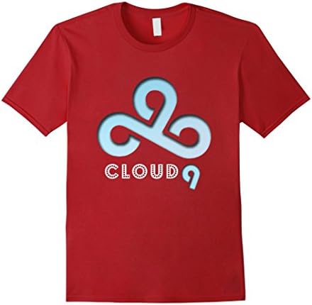Men's I am On Cloud Nine Tshirt Funny Says Tees Large Cranberry