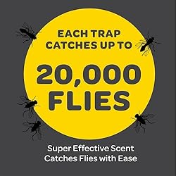 Outdoor Fly Trap Refills [Set of 4] Dissolvable
